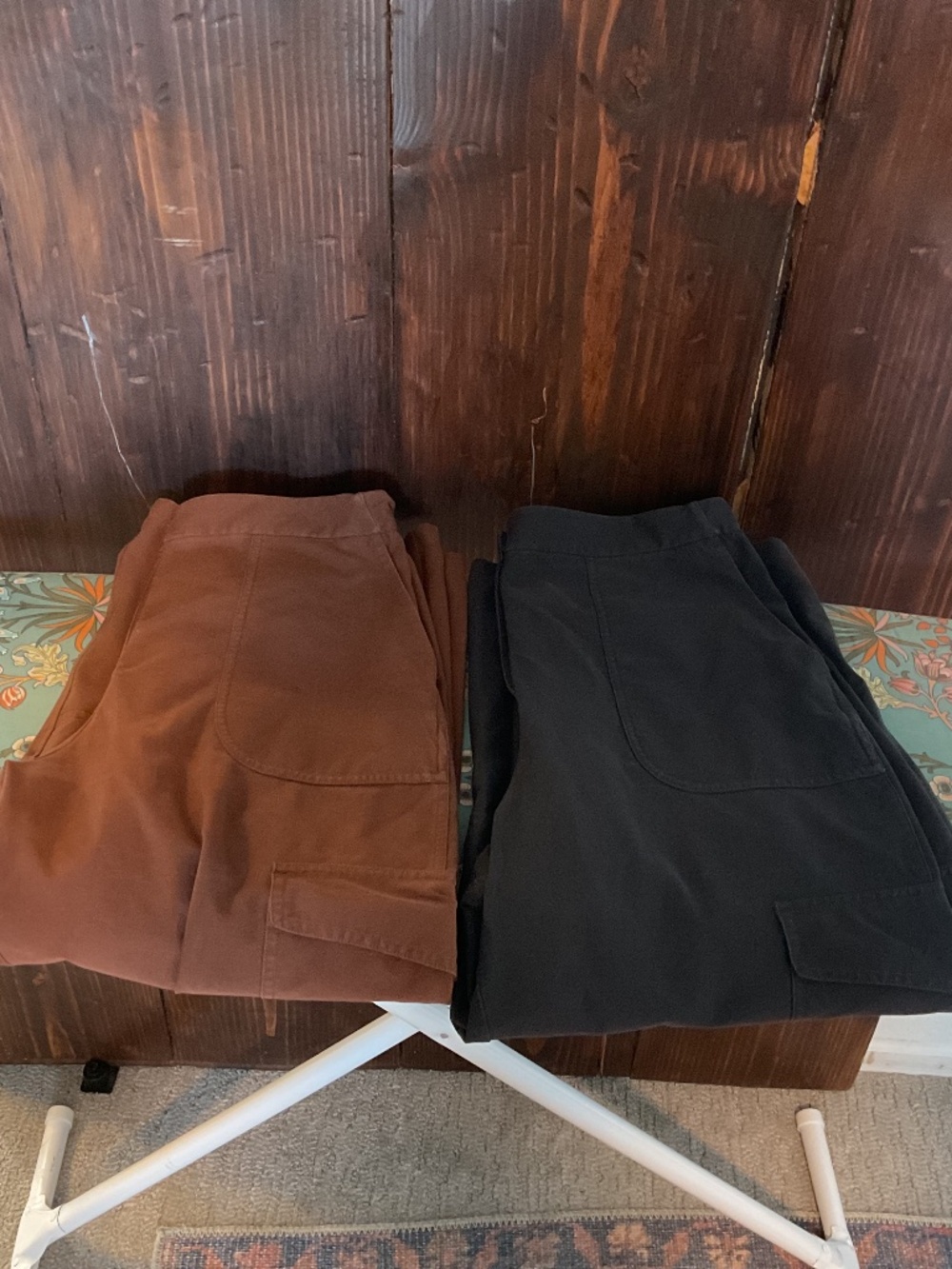 Lululemon capris, grey 10, orange 8, no tag